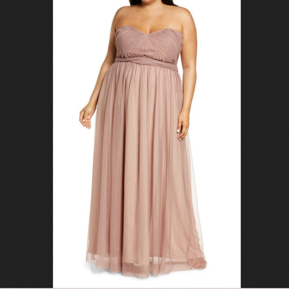 Birdy Grey Christina Sandy Mauve‎ Bridesmaid Dress Size Medium